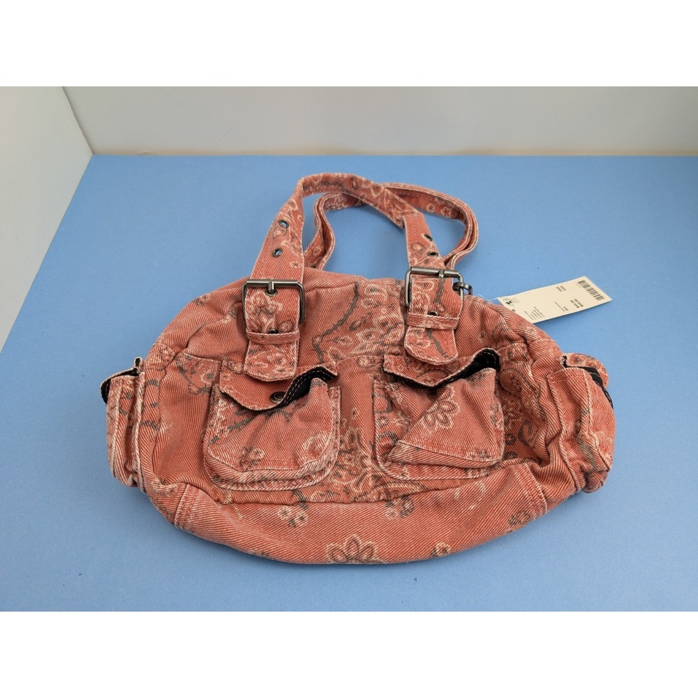 Urban Outfitters BDG Paisley Red Y2K Style Duffle Shoulder Bag NEW